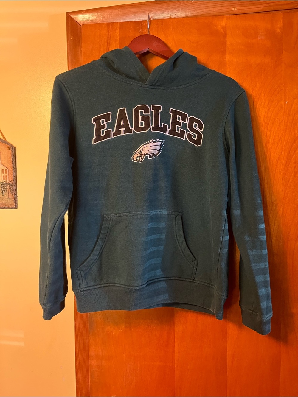 NFL Team Apparel Youth Dark Green Hoodie